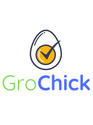 GroChick - Portrait Logo