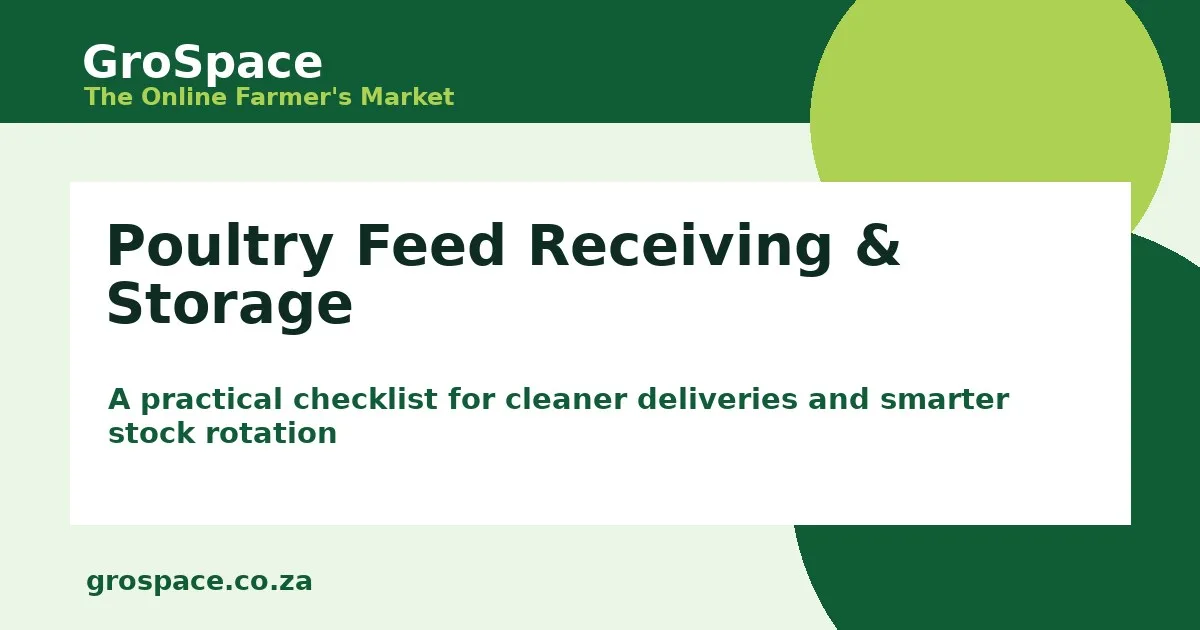 Poultry Feed Receiving & Storage - GroSpace article cover image
