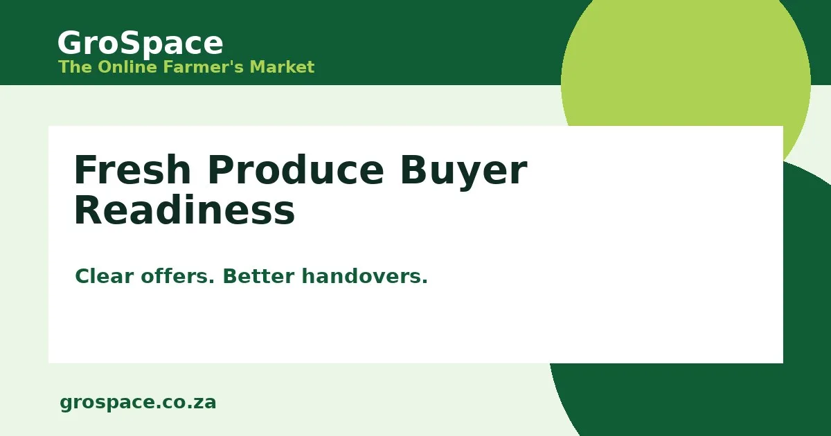 Fresh Produce Buyer Readiness - GroSpace article cover image
